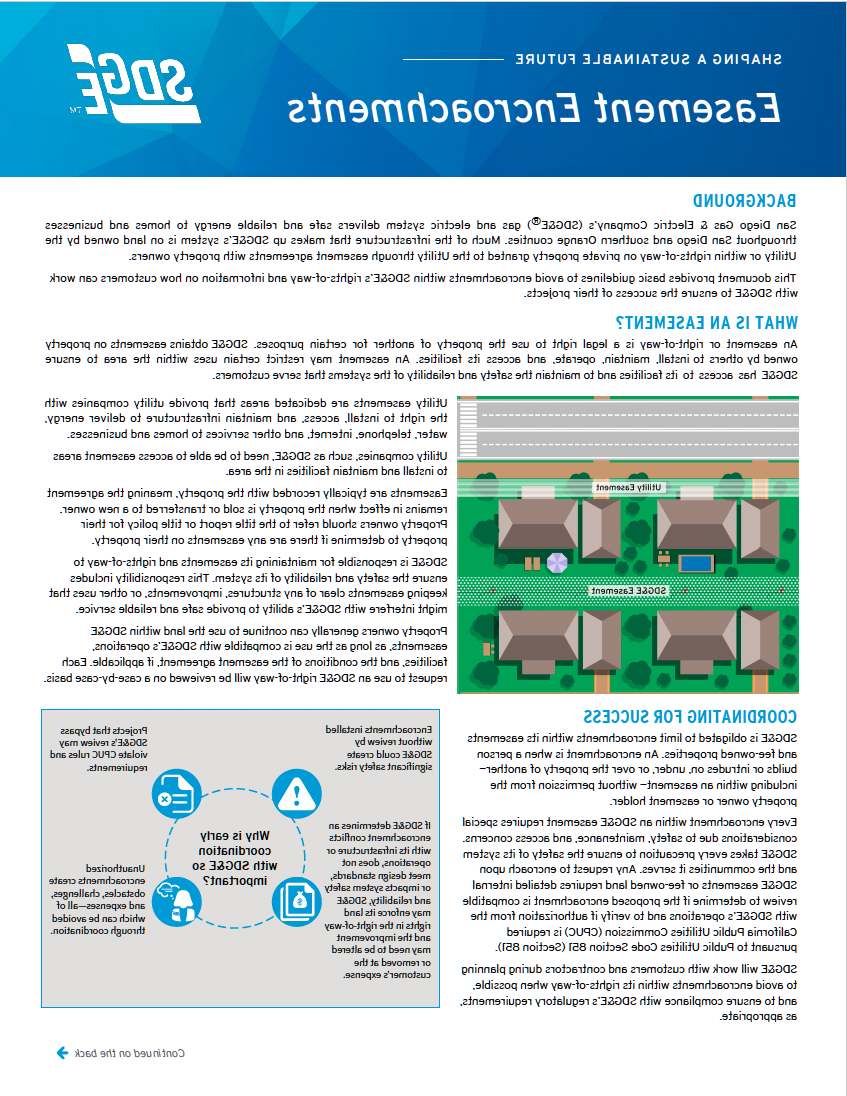 Encroachments Fact Sheet